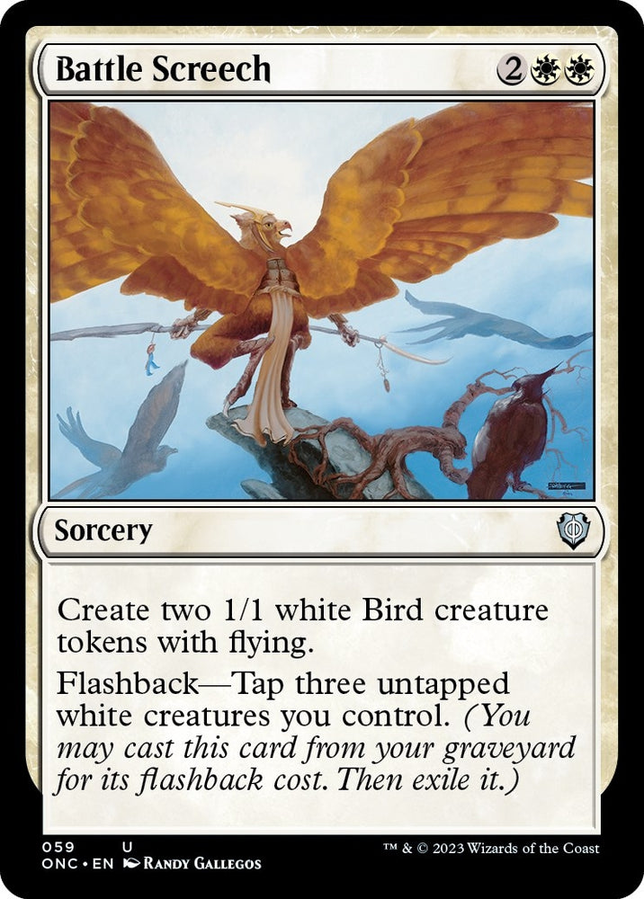 Image for Battle Screech (59) [Commander: Phyrexia: All Will Be One]