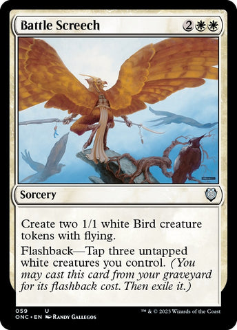 Image for Battle Screech (59) [Commander: Phyrexia: All Will Be One]