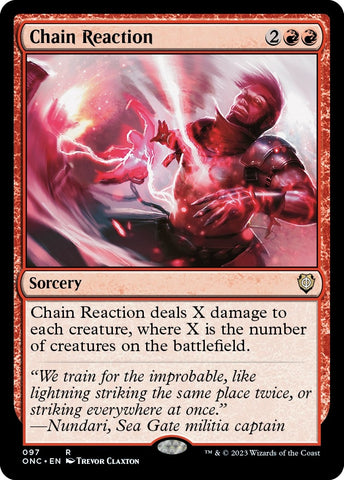 Image for Chain Reaction (97) [Commander: Phyrexia: All Will Be One]