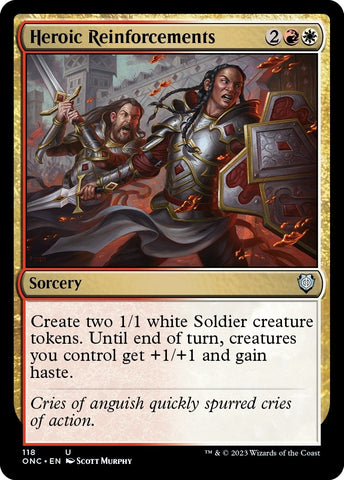 Image for Heroic Reinforcements (118) [Commander: Phyrexia: All Will Be One]