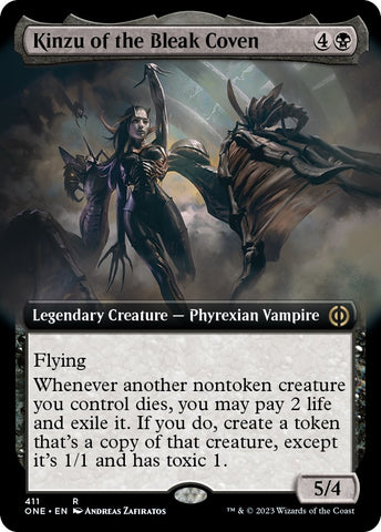 Image for Kinzu of the Bleak Coven (Extended Art) (411) [Phyrexia: All Will Be One]