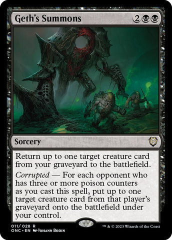 Image for Geth's Summons (11) [Commander: Phyrexia: All Will Be One]