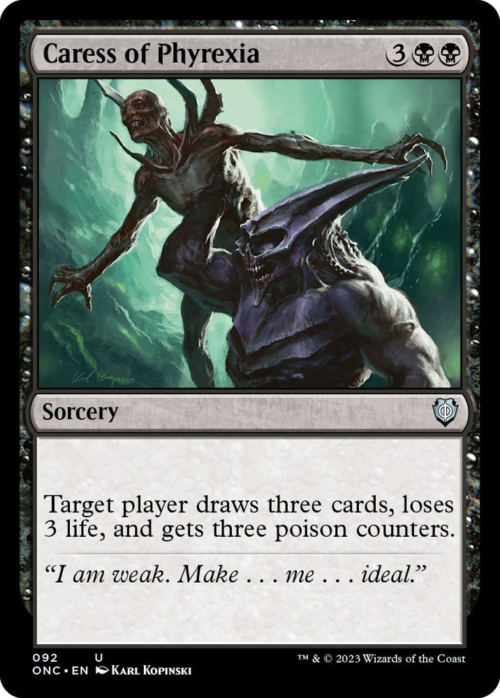 Image for Caress of Phyrexia (92) [Commander: Phyrexia: All Will Be One]