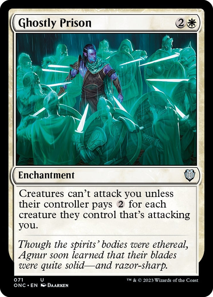 Image for Ghostly Prison (71) [Commander: Phyrexia: All Will Be One]