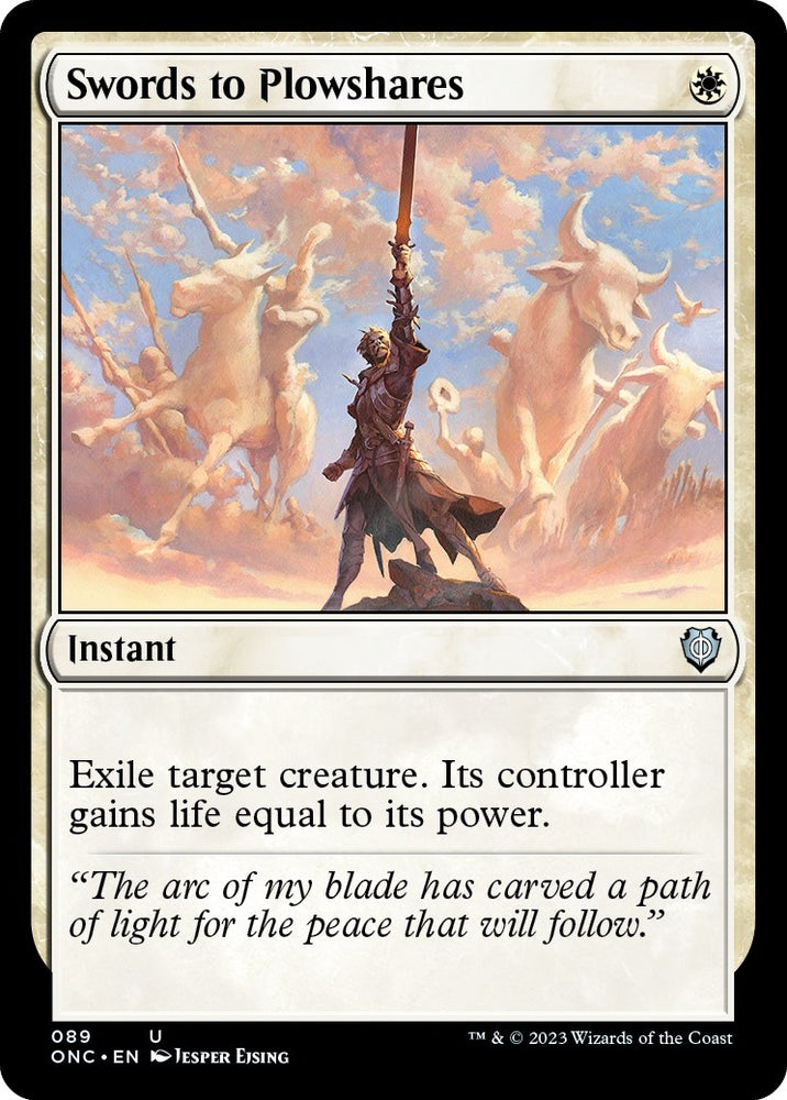 Image for Swords to Plowshares (89) [Commander: Phyrexia: All Will Be One]