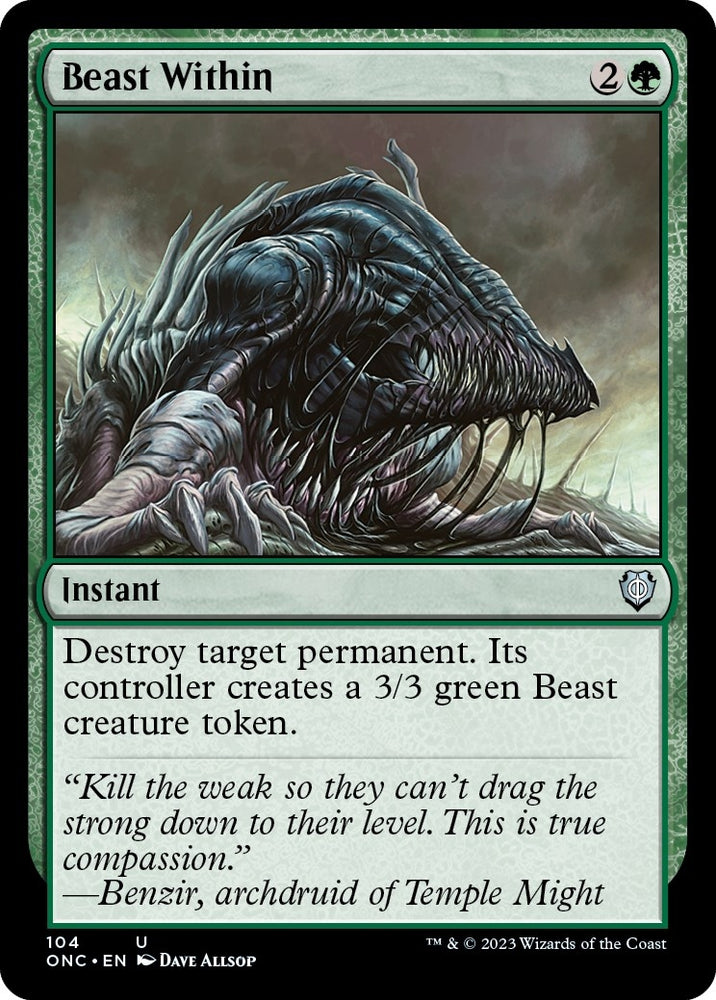 Image for Beast Within (104) [Commander: Phyrexia: All Will Be One]