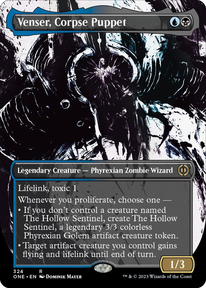 Image for Venser, Corpse Puppet (Showcase) (324) [Phyrexia: All Will Be One]
