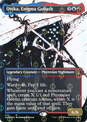 Image for Ovika, Enigma Goliath (Showcase) (Step-and-Compleat Foil) (474) [Phyrexia: All Will Be One]