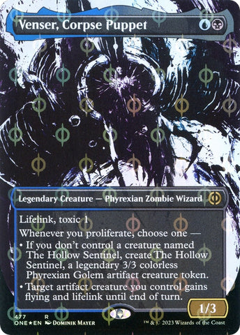 Image for Venser, Corpse Puppet (Showcase) (Step-and-Compleat Foil) (477) [Phyrexia: All Will Be One]