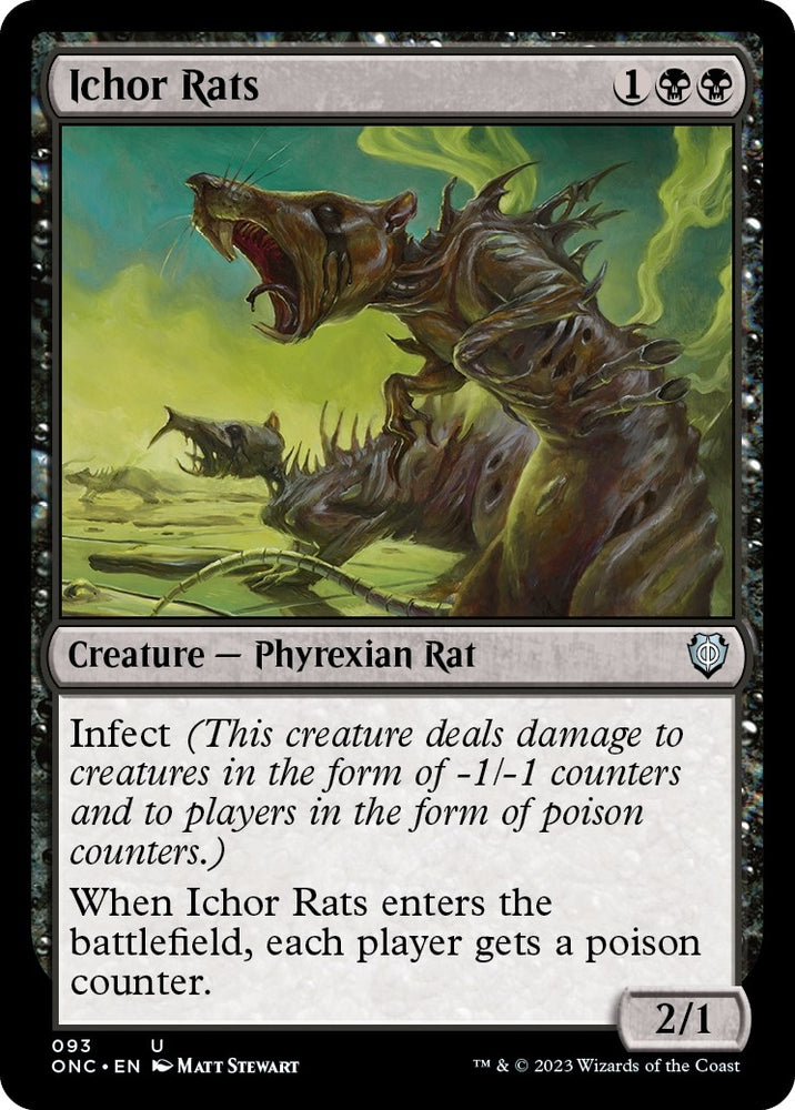 Image for Ichor Rats (93) [Commander: Phyrexia: All Will Be One]