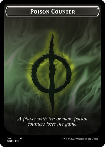 Image for Poison Counter // Beast Double-Sided Token (14 // 13) [Commander: Phyrexia: All Will Be One]
