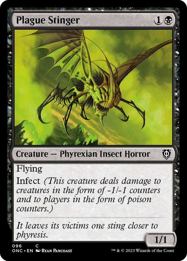 Image for Plague Stinger (96) [Commander: Phyrexia: All Will Be One]