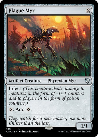 Image for Plague Myr (139) [Commander: Phyrexia: All Will Be One]