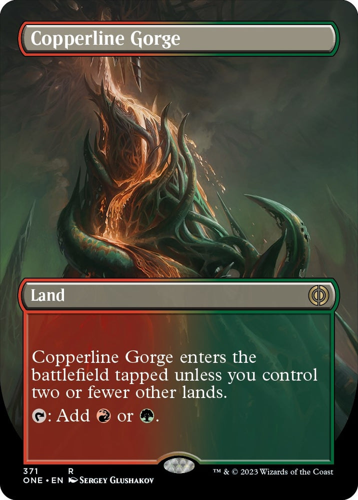Image for Copperline Gorge (Borderless) (371) [Phyrexia: All Will Be One]