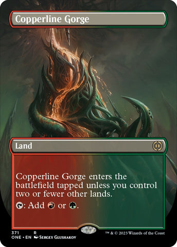 Image for Copperline Gorge (Borderless) (371) [Phyrexia: All Will Be One]