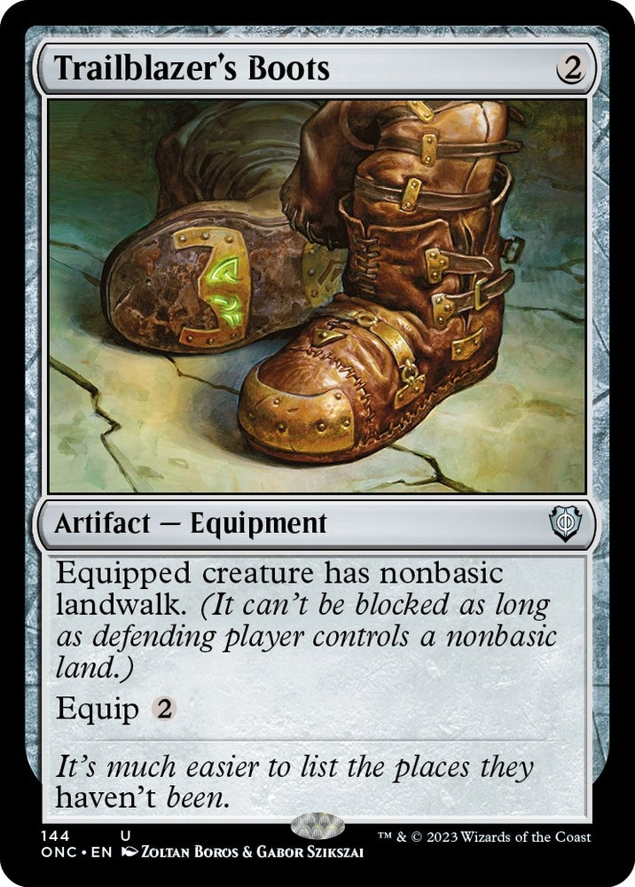 Image for Trailblazer's Boots (144) [Commander: Phyrexia: All Will Be One]