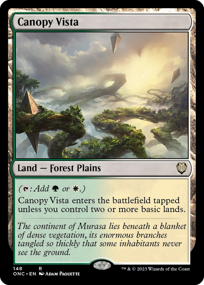 Image for Canopy Vista (148) [Commander: Phyrexia: All Will Be One]
