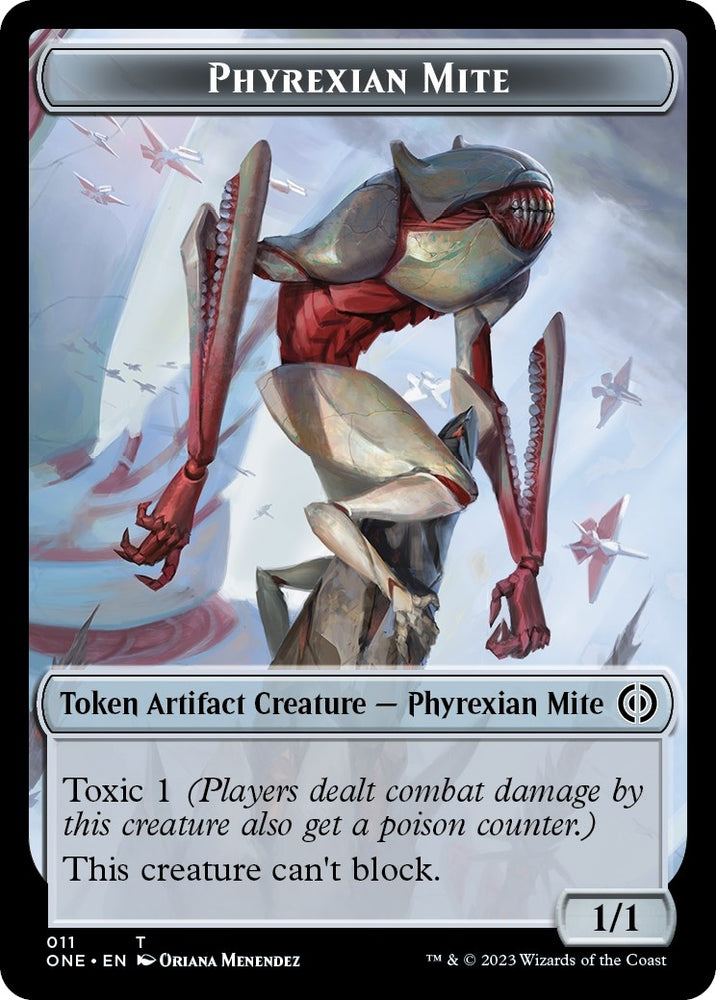 Image for Phyrexian Mite // Phyrexian Insect Double-Sided Token (11 // 16) [Commander: Phyrexia: All Will Be One]