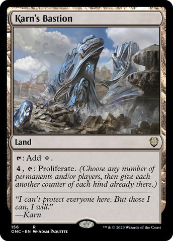 Image for Karn's Bastion (156) [Commander: Phyrexia: All Will Be One]