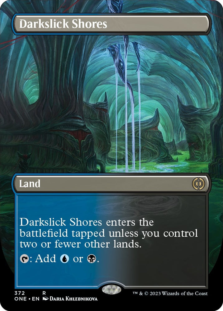 Image for Darkslick Shores (Borderless) (372) [Phyrexia: All Will Be One]