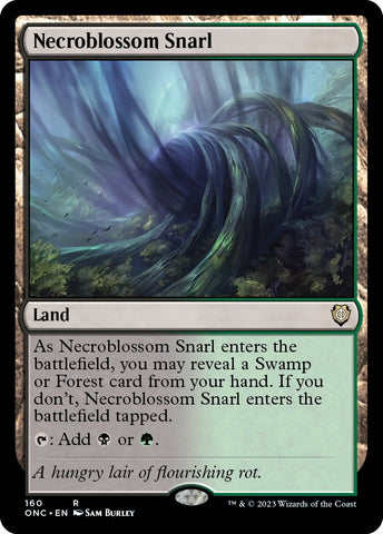 Image for Necroblossom Snarl (160) [Commander: Phyrexia: All Will Be One]