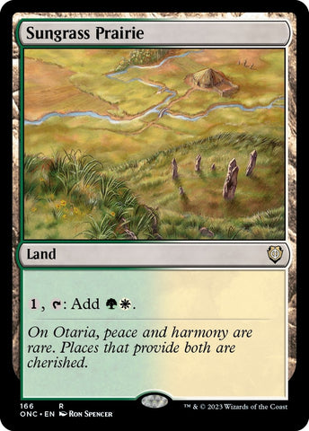 Image for Sungrass Prairie (166) [Commander: Phyrexia: All Will Be One]