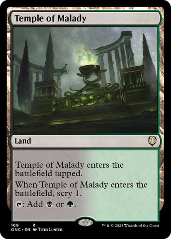 Image for Temple of Malady (169) [Commander: Phyrexia: All Will Be One]
