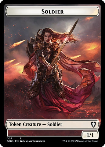 Image for Soldier (007) // Angel (002) Double-Sided Token (7 // 2) [Commander: Phyrexia: All Will Be One]