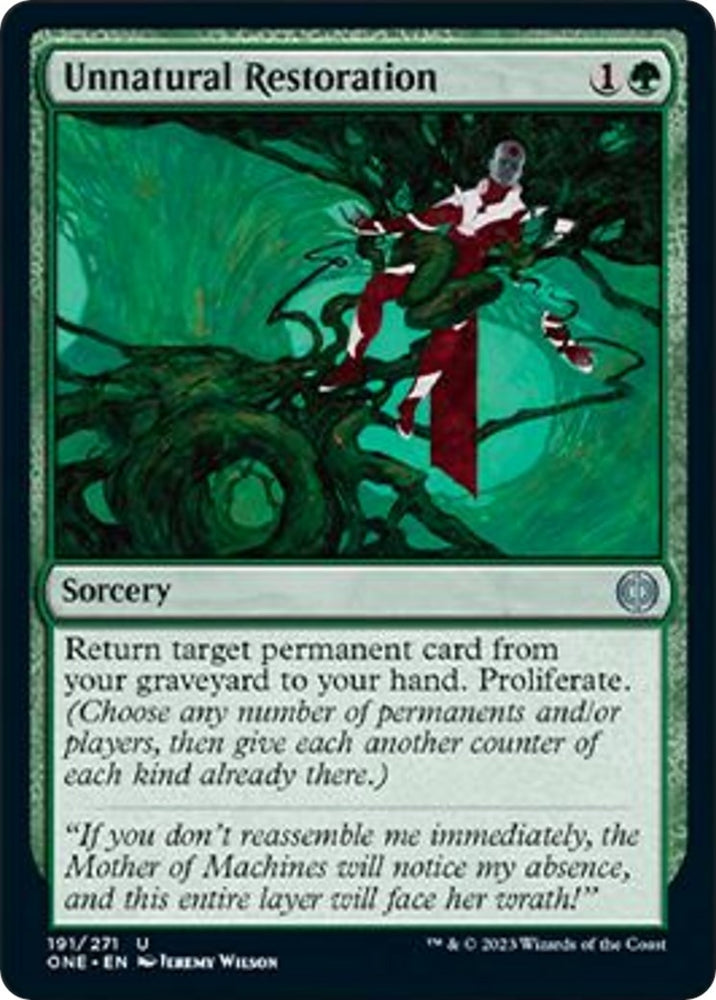 Image for Unnatural Restoration (191) [Phyrexia: All Will Be One]
