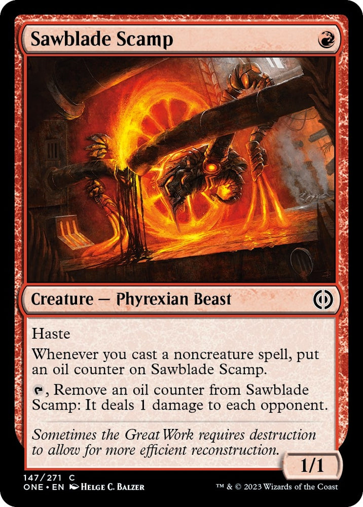 Image for Sawblade Scamp (147) [Phyrexia: All Will Be One]
