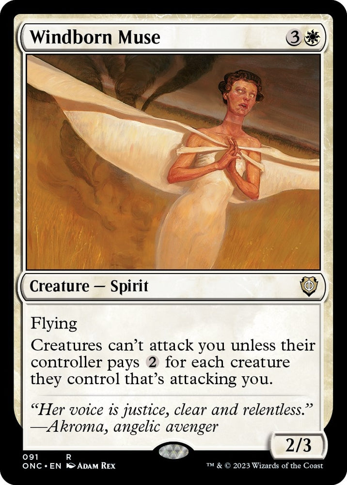 Image for Windborn Muse (91) [Commander: Phyrexia: All Will Be One]