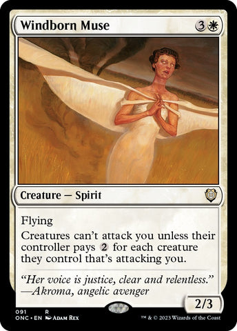 Image for Windborn Muse (91) [Commander: Phyrexia: All Will Be One]