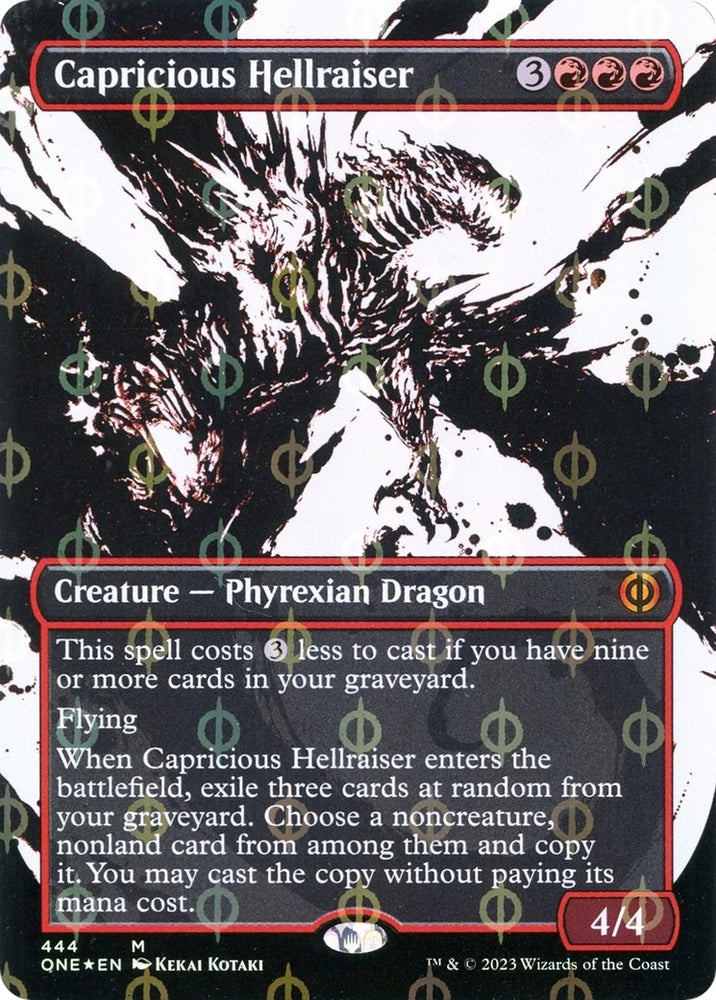 Image for Capricious Hellraiser (Showcase) (Step-and-Compleat Foil) (444) [Phyrexia: All Will Be One]