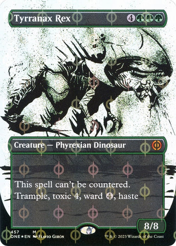 Image for Tyrranax Rex (Showcase) (Step-and-Compleat Foil) (457) [Phyrexia: All Will Be One]