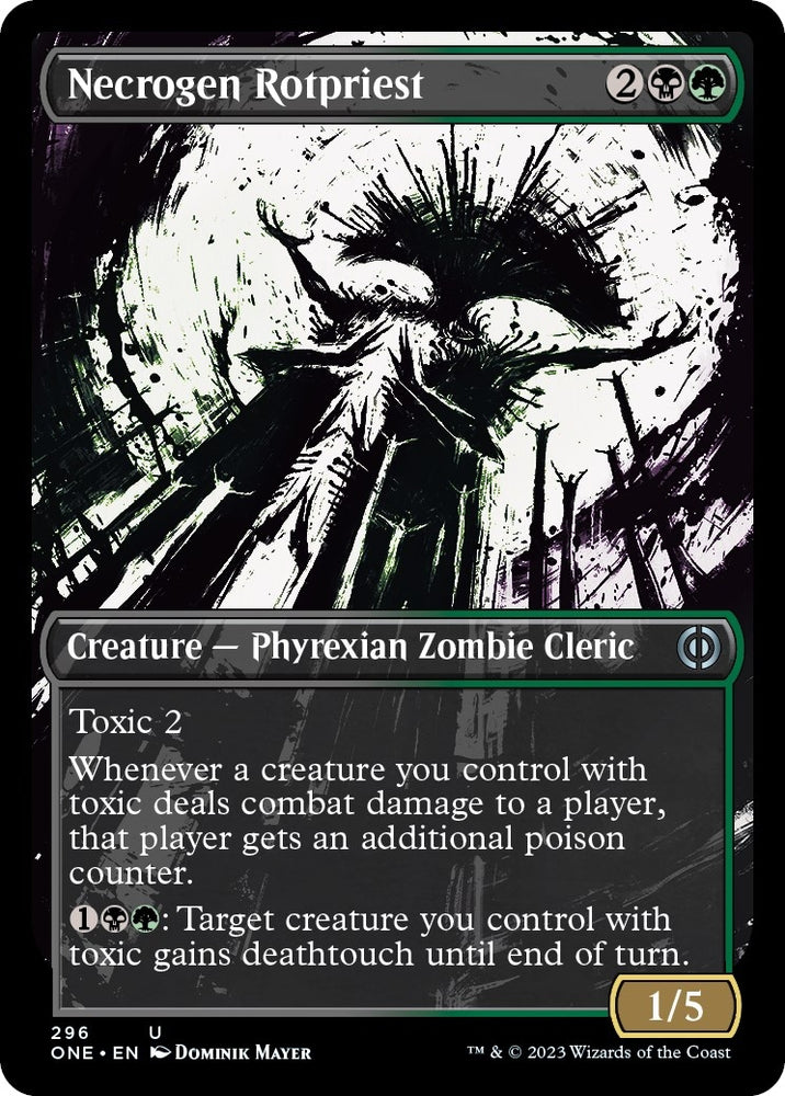 Image for Necrogen Rotpriest (Showcase) (296) [Phyrexia: All Will Be One]