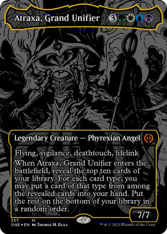 Image for Atraxa, Grand Unifier (Oil Slick Raised Foil) (357) [Phyrexia: All Will Be One]