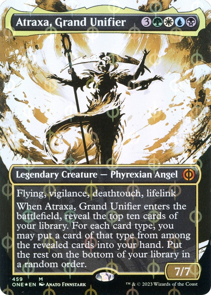 Image for Atraxa, Grand Unifier (Showcase) (Step-and-Compleat Foil) (459) [Phyrexia: All Will Be One]