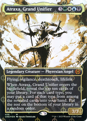 Image for Atraxa, Grand Unifier (Showcase) (Step-and-Compleat Foil) (459) [Phyrexia: All Will Be One]