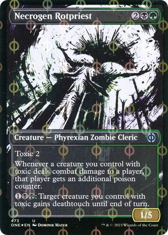Image for Necrogen Rotpriest (Showcase) (Step-and-Compleat Foil) (473) [Phyrexia: All Will Be One]