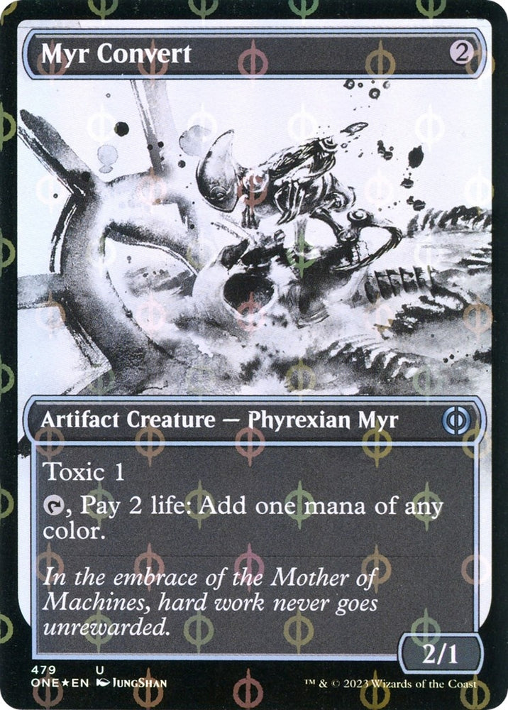 Image for Myr Convert (Showcase) (Step-and-Compleat Foil) (479) [Phyrexia: All Will Be One]