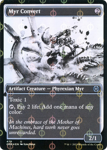 Image for Myr Convert (Showcase) (Step-and-Compleat Foil) (479) [Phyrexia: All Will Be One]