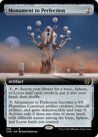 Image for Monument to Perfection (Extended Art) (396) [Phyrexia: All Will Be One]