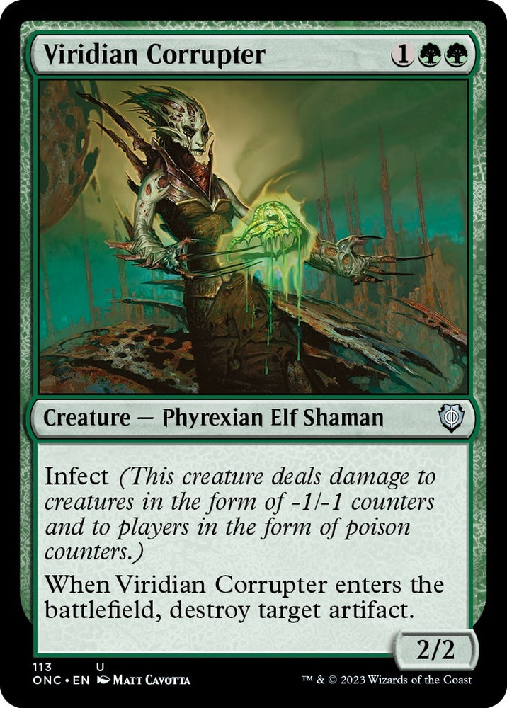 Image for Viridian Corrupter (113) [Commander: Phyrexia: All Will Be One]