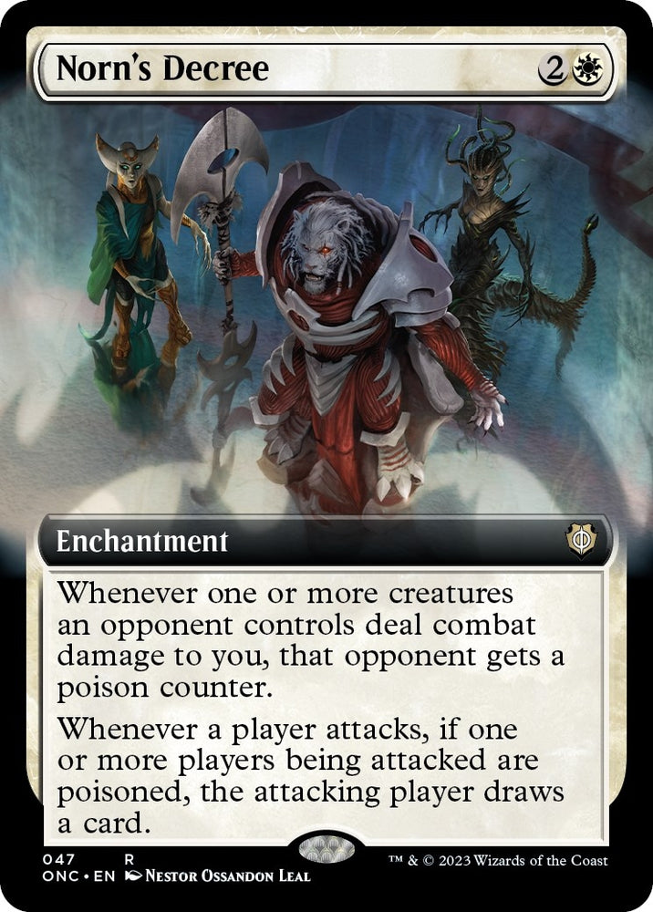 Image for Norn's Decree (Extended Art) (47) [Commander: Phyrexia: All Will Be One]