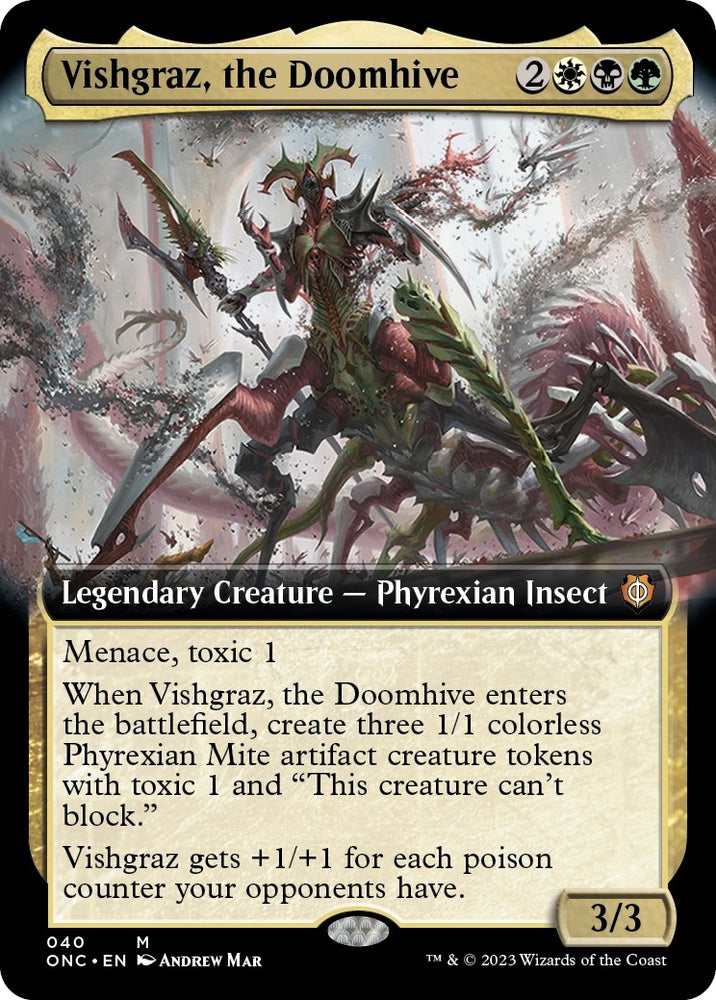 Image for Vishgraz, the Doomhive (Extended Art) (40) [Commander: Phyrexia: All Will Be One]