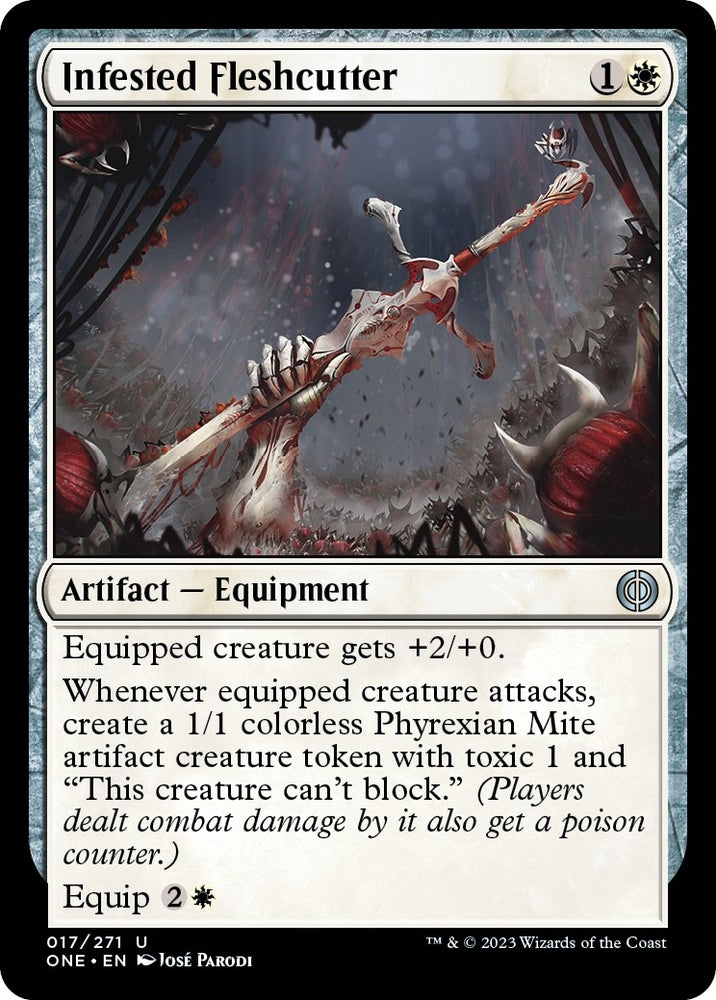 Image for Infested Fleshcutter (17) [Phyrexia: All Will Be One]