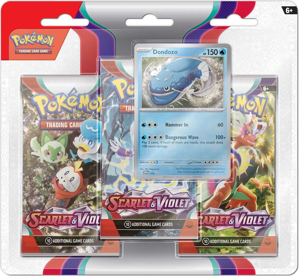 Image for Scarlet & Violet 3 Pack Blister [Dondozo] (SV1)