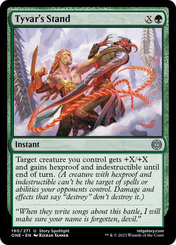 Image for Tyvar's Stand (190) [Phyrexia: All Will Be One]