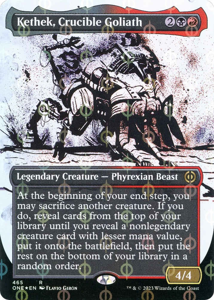 Image for Kethek, Crucible Goliath (Showcase) (Step-and-Compleat Foil) (465) [Phyrexia: All Will Be One]
