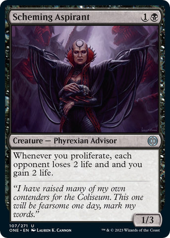 Image for Scheming Aspirant (107) [Phyrexia: All Will Be One]